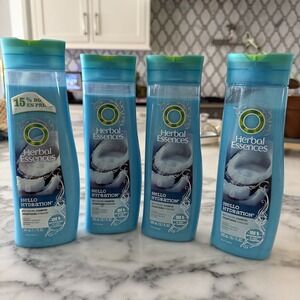 4 Lot Clairol Herbal Essences HELLO HYDRATION Moisturizing Shampoo Coconut